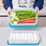 特百惠（Tupperware）餃子盒 2.25L升雪影冷凍冷藏保鮮盒 密封防串味水果蔬菜盒 新雪影冷凍盒4件套2.25L 曬單實(shí)拍圖