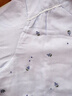 MEJU純棉雙層紗布女長(cháng)袖睡衣溫柔粉色可愛(ài)刺繡V領(lǐng)家居服套裝女裝 紫色 M (160) 95-115斤以?xún)?曬單實(shí)拍圖