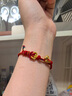 中國黃金（CHINA GOLD）黃金轉(zhuǎn)運(yùn)珠手鏈足金小馬錢幣轉(zhuǎn)運(yùn)珠馬上有錢硬金琺瑯彩男女禮物 轉(zhuǎn)運(yùn)珠/約0.66g 曬單實(shí)拍圖
