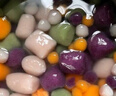 展藝?yán)_紛大小芋圓120g*4包 手工無添加色素水果撈配料西米露珍珠 曬單實拍圖