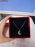 中國黃金（CHINA GOLD）S925銀項鏈女款新款百搭藍桉遇鳥(niǎo)吊墜鎖骨鏈情人節生日禮物送女友 藍桉遇鳥(niǎo)項鏈 曬單實(shí)拍圖