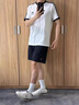 夢特嬌（MONTAGUT）法國真皮男鞋夏季透氣新款阿甘鞋潮鞋一腳蹬帆布鞋男士運(yùn)動休閑鞋 米藍(lán)-透氣牛皮織物布面 41 標(biāo)準(zhǔn)運(yùn)動鞋碼 曬單實(shí)拍圖