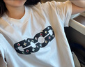 GOODBRAND【朱志鑫同款】 24SS 鏤空LOGO彩鉆發(fā)泡印花短袖T恤情侶 白色【三標(biāo)齊重磅高版本】 S 曬單實拍圖