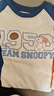 史努比（SNOOPY）童裝兒童T恤男女童長袖春秋上衣純棉打底衫2件裝  靛藍+桔色 130 曬單實拍圖