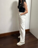 愛(ài)步（ECCO）休閑鞋女鞋 2025流行百搭球鞋平底板鞋 街頭球鞋272813 巖石灰/白色/灰白色/石灰色 37 曬單實(shí)拍圖