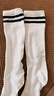 英氏（YEEHOO）兒童長(cháng)筒襪3A抗菌無(wú)骨學(xué)院風(fēng)透氣襪子女童高筒學(xué)生襪白色2雙XL 曬單實(shí)拍圖