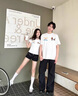 MDlila可愛(ài)狗情侶裝套裝小眾2025新款夏季裝一男一女正肩修身短袖t恤 男白+女白 L 男+女M 曬單實(shí)拍圖