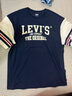LEVI'S李維斯童裝兒童涼感短袖t恤夏季新款撞色拼接男童短t上衣 深靛藍(lán) 曬單實(shí)拍圖
