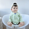 優(yōu)奇寶寶夏天冰絲防曬衣小月齡嬰幼兒開衫外套夏季空調(diào)服兒童薄款夏裝 綠色【冰絲涼感】 90 曬單實(shí)拍圖