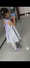 泰蘭尼斯夏季女童涼鞋女孩時尚公主鞋水晶果凍鞋寶寶閃燈鞋 紫/白 28碼 曬單實拍圖