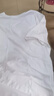 拇指白小T冰柔棉短袖T恤男女夏抑菌涼感防曬圓領(lǐng)百搭體恤 男款皓白 4XL  曬單實(shí)拍圖