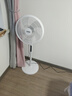 電風扇先科電器落地扇家用大風力電扇xldnke制冷16寸遙控立式搖頭風扇五葉 遙控-1.5米線-普通電機-輕底 曬單實拍圖