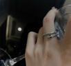 瑞諾S925銀輕奢靈蛇戒指女小眾設(shè)計(jì)高級感情侶對戒時(shí)尚個(gè)性食指戒男 靈蛇戒指 曬單實(shí)拍圖