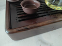 不拙黑檀木茶盤家用實(shí)木儲(chǔ)水式小茶臺(tái)茶具托盤瀝水 黑檀木盛水茶盤 曬單實(shí)拍圖