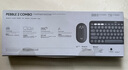 羅技（Logitech）時(shí)尚系列PEBBLE 2 COMBO鵝卵石無線藍(lán)牙雙模鍵鼠套裝輕音靜音鼠標(biāo) 商務(wù)辦公筆記本電腦 便攜時(shí)尚 鍵鼠套裝 夜幕黑 曬單實(shí)拍圖