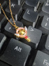 萬(wàn)裕金黃金吊墜百變小櫻足金999魔法鑰匙杖黃金項鏈情人節生日送禮物 足金0.3克+S925鏈+證書(shū) 曬單實(shí)拍圖