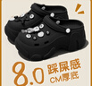 俞兆林（YUZHAOLIN）洞洞鞋女沙灘鞋EVA厚底增高涼拖鞋外穿 YY310 白色  35-36 曬單實(shí)拍圖