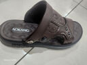 奧康涼鞋男士2025新款夏季真皮休閑拖鞋防滑開(kāi)車(chē)兩用牛皮沙灘鞋子 棕色1245721303H 41 曬單實(shí)拍圖