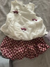 班喜迪女童夏裝套裝2025新款洋氣兒童背帶衣服兩件套寶寶短褲夏季小童裝 曬單實(shí)拍圖
