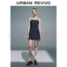 UR2025夏季新款女裝時尚修身顯瘦吊帶牛仔連衣裙UYY850114 靛藍(lán) S 曬單實(shí)拍圖