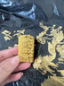 御鏡福金包銀吉言方牌實心手鐲足金999足銀純手工鏨刻平安黃金項墜送禮 金包銀吉言吊墜-贈黑繩 包金3克-總重約21克 曬單實拍圖