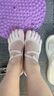 Vibram女室內(nèi)健身訓(xùn)練瑜伽舞蹈鞋普拉提五趾鞋便攜赤足透氣五指鞋VSOUL 灰粉色/珊瑚橙 40 曬單實(shí)拍圖