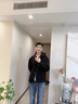 花花公子（PLAYBOY）嘻哈寬松牛仔外套男高街潮牌胖子加肥加大碼夾克秋季hiphop上衣服 JK774-淺藍(lán) M 曬單實(shí)拍圖