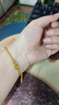 中國黃金（CHINA GOLD）黃金手鏈女款足金五帝錢(qián)幣小胖福納福手繩教師節生日禮物送女友 五帝錢(qián)小胖福手繩【金繩】約1.56g 曬單實(shí)拍圖