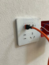 國際電工86型一開七孔快充插座面板家用墻壁手機USB+Type-c一鍵總控開關 五孔3USB【鋼化玻璃20W】白色 曬單實拍圖