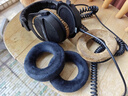 貓倫適用拜亞動(dòng)力DT770pro耳機套T90耳機罩MMX300頭戴式dt880耳罩海綿套1990pro/DT1770頭梁保護套 原配款【水晶超絨】黑色耳套一對 曬單實(shí)拍圖