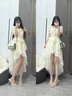 CharisKitty小c&k斜挎包包女式2025新款單肩包高級感小方包七夕禮物送女友 綠配白【CK七夕禮物·心動鵲橋】 曬單實拍圖