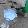 嬉皮狗（hipidog）狗狗外出飲水壺爪印水杯便攜式喂水壺可接礦泉水瓶喝水碗寵物用品 邦迪藍 水杯頭 曬單實(shí)拍圖