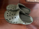 卡駱馳crocs七夕禮物洞洞鞋貝雅男鞋女鞋輕便耐磨一腳蹬拖鞋休閑鞋|10126 軍綠色-309 40 (250mm) 曬單實拍圖