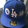 NEW ERA【七夕禮物】紐亦華MLB棒球帽世界大賽硬頂全封刺繡NY平檐帽5950 13529390-藍色 758 60cm 曬單實拍圖