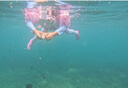 WATERTIME/水川 浮潛面罩呼吸器潛水鏡全干式呼吸管兒童游泳潛水裝備 粉 曬單實拍圖