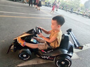 杜莎菲尼兒童漂移卡丁車雙驅(qū)電動(dòng)車3-12歲米國(guó)隊(duì)長(zhǎng)遙控充電可坐人生日禮物 烤漆灰色+精品頭盔護(hù)具 曬單實(shí)拍圖