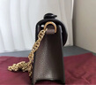 古馳（GUCCI）經(jīng)典手提包Ophidia 老花印花織物鏈條斜挎包 送女友七夕禮物 棕色696180-96IWG-8745 曬單實拍圖