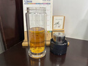 唐帕（TANGPA）高檔雙層玻璃杯茶水分離泡茶杯加厚男女士個(gè)人專(zhuān)用水杯子日常送禮 睿智黑玻璃杯-350 ml 曬單實(shí)拍圖