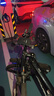 洛克兄弟電動(dòng)車手機(jī)機(jī)支架摩托車外賣代駕導(dǎo)航防震自行車手機(jī)支架 車把款-黑色/圓把安裝 曬單實(shí)拍圖