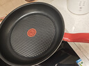 特福（Tefal）平底鍋家用牛排不粘煎鍋少油煙有鈦煎餅鍋電磁爐燃氣灶通用28cm 曬單實拍圖