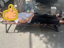 穩(wěn)納躺椅折疊椅可坐可躺藤編折疊床單人辦公午休椅家用休閑靠背椅 曬單實拍圖