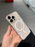 秒揚 帶相機按鍵一體全包適用蘋果16磁吸手機殼鏡頭膜iphone16promax氣囊防摔Pro保護套plus高級感 【AI按鍵 磁吸 透明殼】帶鏡頭膜-背板高透不黃 iPhone 16 Pro Max 曬單實拍圖