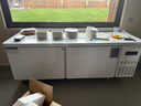 新飛（frestec）冷藏工作臺冰柜商用冷凍不銹鋼操作臺冰柜奶茶店設備全套水吧臺冰箱保鮮雙溫平冷工作臺冷藏冰柜 2.0M*0.6M*0.8M冷藏【中梁/回彈門(mén)】 曬單實(shí)拍圖