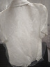伯德小姐白色職業(yè)短袖襯衫女夏公考面試雪紡上衣通勤穿搭正裝襯衣 曬單實拍圖