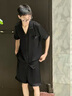 俞兆林（YUZHAOLIN）青少年睡衣男夏季冰絲薄款短袖短褲套裝男生夏天可外穿家居服 NSJYI-G542 短袖短褲套裝 XL （建議身高170，體重125-150斤） 曬單實(shí)拍圖