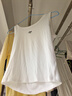 歐莎（OSA）高彈針織小背心女修身顯瘦2025年新款夏季薄款簡(jiǎn)約百搭內搭吊帶 白色 M 曬單實(shí)拍圖