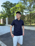 Ehangy國際奢侈品牌夏季輕奢短袖T恤男士高端POLO衫純棉翻領上衣 天藍色 XL 【建議120-140斤】 曬單實拍圖