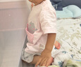 戴維貝拉（DAVE＆BELLA）夏季童裝男童t恤兒童短袖女童上衣純棉衣服寶寶體桖半袖夏裝服裝 貓咪印花【現貨】 90 cm（建議身高80-90cm） 曬單實(shí)拍圖