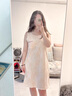 莫代爾背心吊帶睡裙女100%純棉夏季薄款帶胸墊睡衣女2025新款學(xué)生家居女 42M25041 帶胸墊  100%純棉 M 80-100斤 當(dāng)天發(fā),現(xiàn)貨 曬單實(shí)拍圖