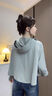 日本防曬衣女新款原紗型斗篷夏季寬松舒適透氣薄款冰絲防曬服外套 淺紫色【云朵原紗】 均碼 適合80-170斤 曬單實(shí)拍圖